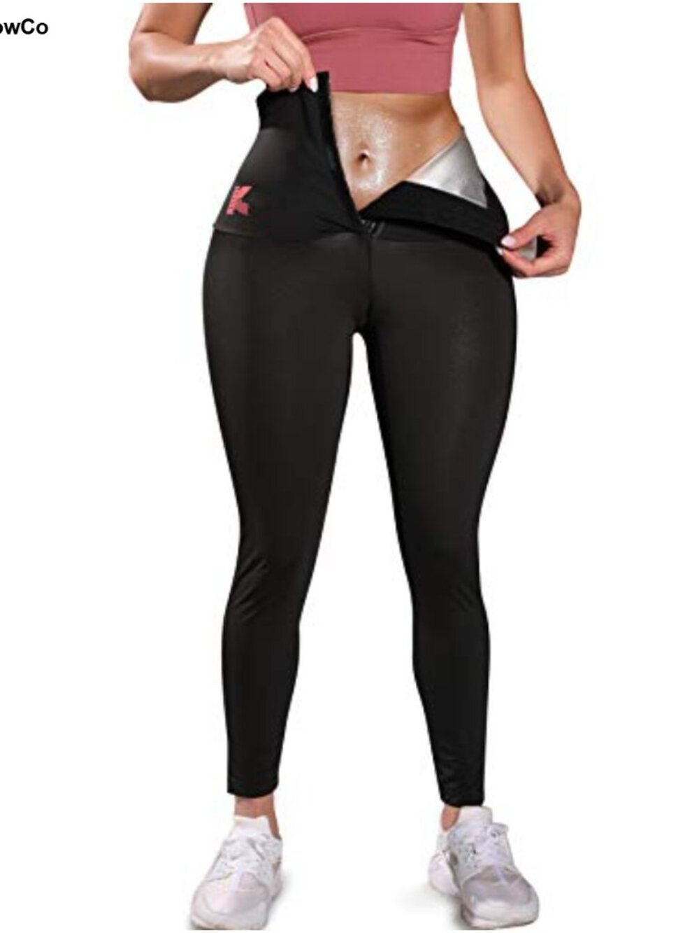 High Waist Sauna Leggings Sweat Pants Compression Slimming Workout Capris